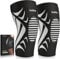 Gobikey Knee Support Brace 2 pack Compression Knee Sleeves for Men Women, Breathable Anti-Slip for Arthritis, Joint Pain, Tendonitis, Meniscus Tear, Ligament Injury, Running (L: 42-47cm)
