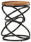 vidaXL Akazienholz Massiv Beistelltisch Antikstil Couchtisch Hocker Wohnzimmertisch Kaffeetisch Sofatisch Teetisch Tisch 40x40x52cm