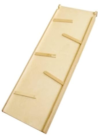 KIDWOOD™ Holzrutsche doppelseitig Zubehör für Klettergerüst Indoor Kletterturm aus Vollholz