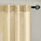 MIULEE Gardinen Vorhänge mit Kräuselband Voile Vorhang Modern Leinenoptik Halbtransparent für Wohnzimmer Schlafzimmer Schiebevorhang 2er Set Stores Beige 215x140 cm