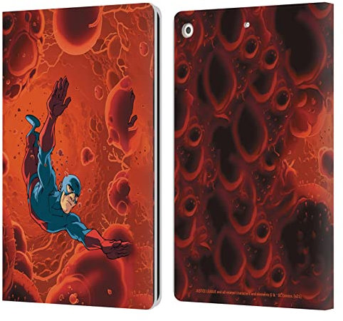 Head Case Designs Licenciado Oficialmente Justice League DC Comics The Atom Otros Miembros Comic Art Carcasa de Cuero Tipo Libro Compatible con Apple iPad 10.2 2019/2020/2021