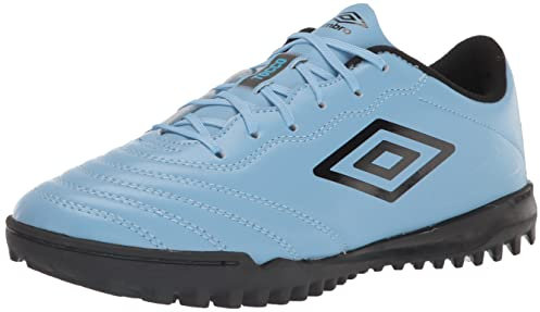 Umbro Men's Tocco 3 League TF Soccer Turf Shoe, Allure/Black/Blue, 10.5