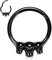 hengkaixuan Septumschmuck 16G Daith Ohrringe Chirurgenstahl Schwarz Nasenring Totenkopf Septum Clicker Ring Conch Piercin Schmuck Nahtloser Clicker Ring Rook Helix Knorpel Tragus Hoop Ohrringe 8mm