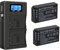 Pack of 2 EN-EL20 EN-EL20a batteries and smart LCD display dual USB charger for Nikon Coolpix P950, P1000, DL24-500, Coolpix A, 1 AW1, 1 J1, 1 J2, 1 J3, 1 S1, 1 V3 digital camera