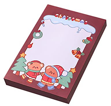 KAREN66 Weihnachten Mini Notizbuch 50 Blatt Kinder Kleine Weihnachten Notizblöcke Tragbare Tasche Notebooks Weihnachtsmann, Schneemann, Rentier Muster Schreibblock für Mädchen Jungen (A)