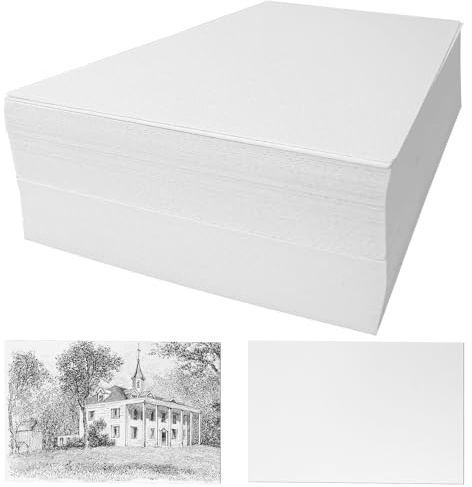 80 Blatt Aquarellpapier, Watercolor Paper 300g, Aquarellpapier Karten | Blanko Aquarellpapier Postkarten füR Studenten, AnfäNger, Zeichenpapier Zum Aquarell Und Skizzieren10x15cm