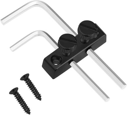 LT Easiyl Gitarren-Sechskantschlüssel-Befestigungshalterung Bass-Tremolo Interner Sechskantschlüsselhalter Metall-Schlüsselkopfhalter Schraubenschlüsselhalter Kompatibel mit Floyd Rose, Schwarz