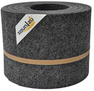 zaun|zu® Design Vlies Sichtschutzstreifen für Doppelstabmattenzaun - 10x Einzelstreifen 2,55 m - Privatsphäre im Gartenzaun, nachhaltig und wetterfest