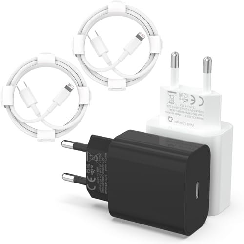 iPhone Ladekabel,USB C Ladegerät 25W[Apple MFi Zertifiziert]Lightning Kabel für iPhone 14 Pro Max iPhone 13 Plus 12 11 XS 8 7 6 SE iPad Stecker Schnellladegerät Netzteil Schnellladekabel usb c Adapter