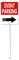 Horienteeon Panneau de stationnement avec flèches à droite 20 cm × 30 cm, panneau de stationnement de mariage avec piquet 20 cm × 30 cm – Panneau de stationnement d'événement, panneau en aluminium