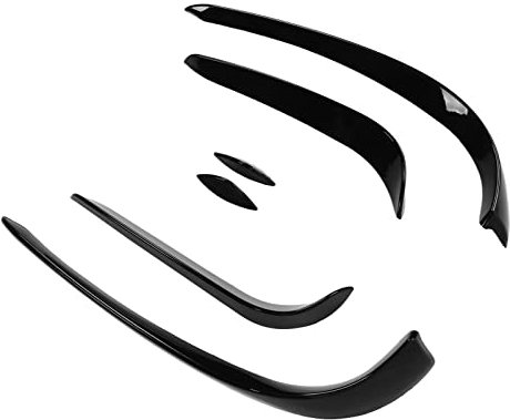 Auto-Frontstoßstangenspoiler, Glänzend Schwarz, Set, Aerodynamischer Splitter für - C-Klasse W205 AMG-LINE C43, 6-teilig