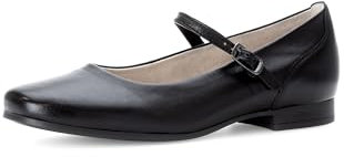 Gabor Damen Riemchenballerinas, Frauen Flats,Best Fitting,Pumps,Halbschuhe,Sommerschuhe,Slipper,Ballerina-Schuhe,flach,schwarz,40.5 EU / 7 UK