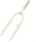 HOHOVYVY Forcella ammortizzata da 20 pollici, forcella per bicicletta, in alluminio, da 20 pollici, per mountain bike, pieghevole, a V, forcella superiore, 28,6 mm x 170 mm (bianco)