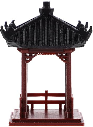 Luxshiny -landschaftspavillon-Ornament Miniatur-Bonsai-Ornament Für Die Dekoration Von Aquarien Und Gärten