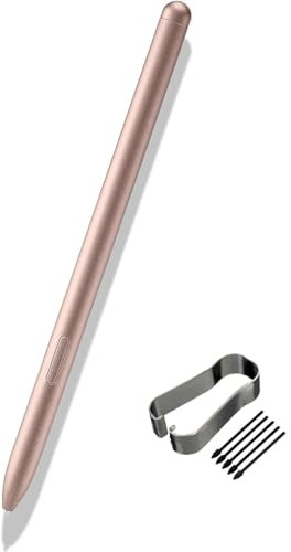 Tab S7 S Pen Stylet de Rechange pour Samsung Galaxy Tab S7 / S7+ Plus / S7 FE SM-T870 SM-T875 SM-T876 Stylet + Pointes(Or Mystique)