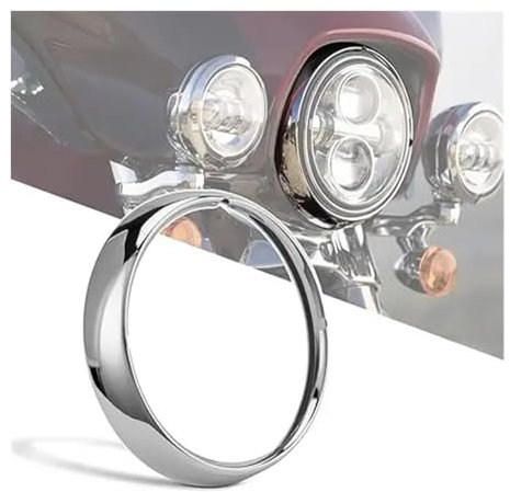 Kopf Licht Schutz Abdeckung Scheinwerfer Scheinwerfer Trim Ring Visier Licht Abdeckung Für H&Arley Für Touring Für Road King Für Electra Glide Straße Für FLHT Für FLHR