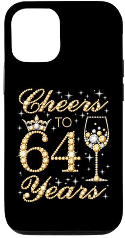 Carcasa para iPhone 12/12 Pro Saludos a 64 años, cumpleaños de la 64 años, 64 años