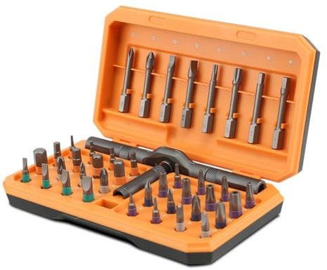 Eeuye 42 in 1 Magnetic Screwdriver Set,DIY Ratchet Screwdriver Set,Multi Bit Magnetic Drive Set with Detachable Ratchet Handle