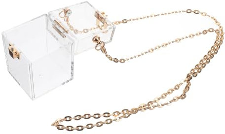 COSMEVIVI Klein Und Praktisch Transparente Geldbörse Für Damen Als Münz Und Lippenstift Tasche Umhängefähig Für Reisen Und Alltag