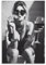 NFDVFHFRQ Poster sur toile représentant une femme qui fume et boit dans les toilettes - Noir et blanc - Décoration pour chambre à coucher, bureau, chambre - Cadeau - 20 x 30 cm