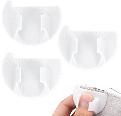 Lyreh 3pz Bordo Cucitura, Strumento di Calibro per Punti di Bordo da 2/3/4mm Ausili Quilting e Cucito per Principianti