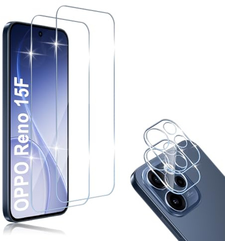 HidWee Verre Trempé pour Xiaomi Redmi Note 15 Pro 5G, [2+2 Pièces] Protecteur écran et Protecteur Caméra, HD 9H Dureté Anti-Rayures, Facile à Installer Vitre Protection D'écran