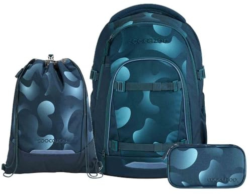 Coocazoo Mate Schulrucksack Set 3tlg. inkl Sportbeutel (Aqua Flow)