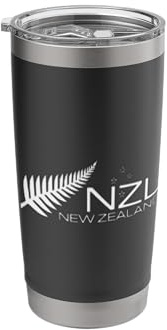 NEW Zealand Fern NZL Flag Athletic Sports Style Stainless Steel Insulated Tumbler