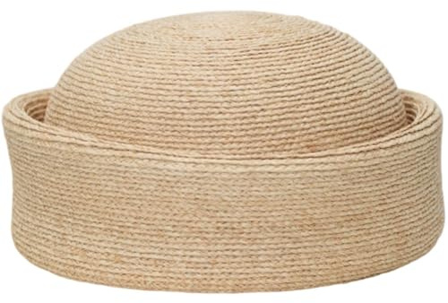 Abbdbd Chapeau Bibi en Paille pour Femme, Style Vintage, Idéal pour Les Artistes, Parfait pour Un Style Bohème Chic Ou Une Fête Religieuse.