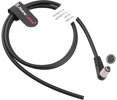 Alvin's Cables Hirose 8-poliges rechtwinkliges Kabel HR25-7TP-8S auf nacktes Ende, hohe Flexibilität Typ A, Industrie-Kameras, IDS, DAHENG Imaging, Allied Vision GigE, 3 m