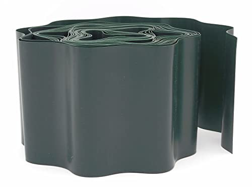 Bordure de gazon en polyéthylène vert H9cm x L9m