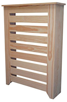 Cache-radiateur en bois brut pour décorer. Pin massif. Dimensions (largeur x profondeur x hauteur) : 66,5 x 20 x 92 cm