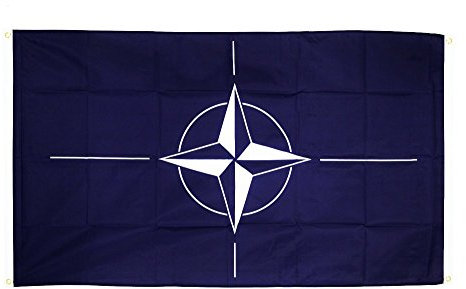 Flaggenfritze® Balkonflagge NATO - 90 x 150 cm