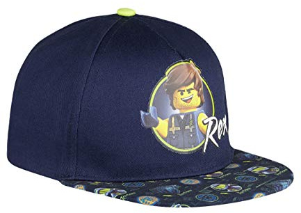 LEGO Movie 2 Jungen Cap mit buntem Fotodruck, 54, Marine Blau