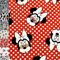 MAGAM-Stoffe Mickey Mouse Jersey Kinder Stoff Oeko-Tex Meterware 50cm (Minnie Maus Punkte auf rot)