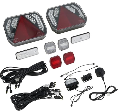 AB Tools Trailer LED Light Wiring Loom Kit Side Front Marker Quick Connect Professional