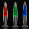 MODEZVOUS Lampe Lave 35 cm, Lampe Magma Lave, ampoule R39 de 25 W fournie, Interrupteur - Rouge, Bleu, Vert (BLEU)