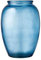 BITZ Kusintha Vase, Dekorative Vase aus Recyceltem Glas, Höhe 20 cm, Blau