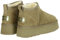 OOG Damen Leder Schlupfstiefel Winter Boots Schneestiefel Outdoor rutschfest Winterschuhe Warm Gefüttert (Flamingo Dark, Numeric_39)