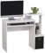 HOMCOM Computer Desk with Sliding Keyboard Tray Storage Drawer Shelf Home Office Workstation White 100 x 40 cm