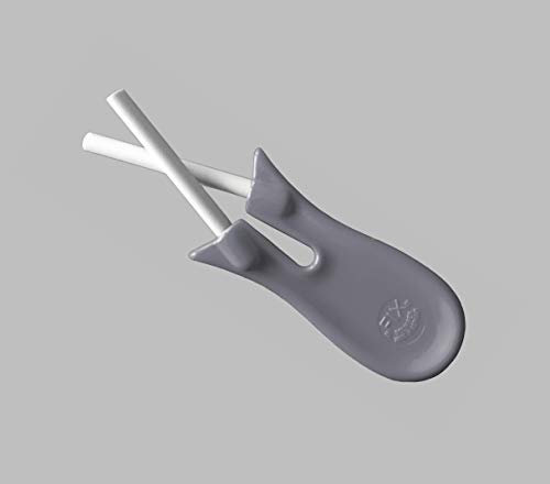 FIX Kreuzschleifer Keramik Wetzstahl Messer Sense Messerschärfer Solingen (Grau)