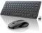 TECKNET Set Tastiera e Mouse Senza Fili, 2.4GHz Slim Full-Size Avanzato Combo Tastiera Mouse Wireless con Ricevitore Nano USB per Laptop, PC