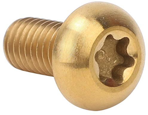 Bulloni durevoli M5 * 10 Viti per freno a disco squisita fattura 5 pz / confezione in lega di titanio M5 * 12 Bottiglia d'acqua per bicicletta per l'intrattenimento domestico (M5 * 10 gold)