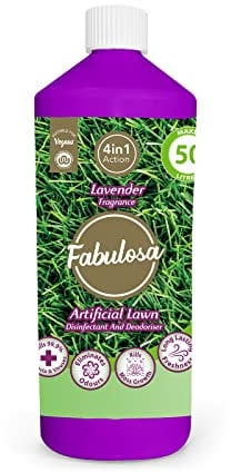 Fabulosa 4 in 1 All Purpose Disinfectant and Deodoriser, Pet Friendly Moss Growth Killer and Artificial Grass Cleaner, 1L, Individual, Lavender
