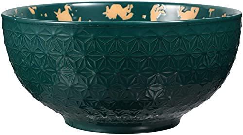 ZHANGDONG Bol Enfant saladier INOX Bol INOX Bol Petit Dejeuner Bol à Nouilles en céramique Grands Bols à Ramen Bol Polyvalent imprimé Licorne pour Soupe aux Nouilles Udon(Color:Green)
