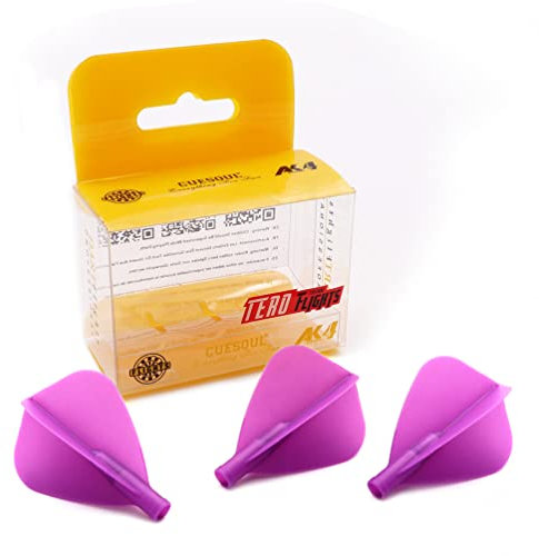 CUESOUL TERO AK4 Lila Dart Flights Drachenform, 3er Set (CS-AK4+9FZYS)