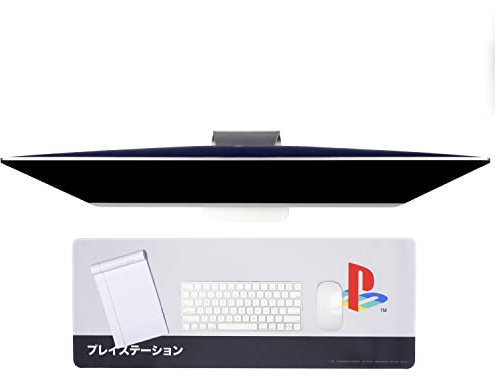 PlayStation Heritage Desk Mat - Officially Licensed Sony Keyboard and Mouse Mat for Office, Non-Slip Wipe Clean Large Mouse Pad for Gaming Set Up | Paladone