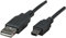 Generico CAVO PROLUNGA USB A - MINI USB B M 1m 2m maschio computer fotocamera hard disk (2M)