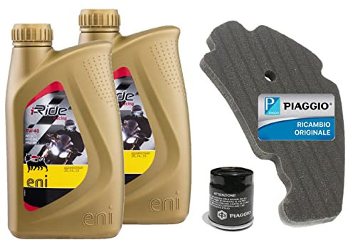 KIT TAGLIANDO FILTRO ARIA FILTRO OLIO ED OLIO PER PIAGGIO BEVERLY 125 - BEVERLY 200 - PIAGGIO BEVERLY 250 - PIAGGIO BEVERLY 300 ORIGINALE PIAGGIO.
