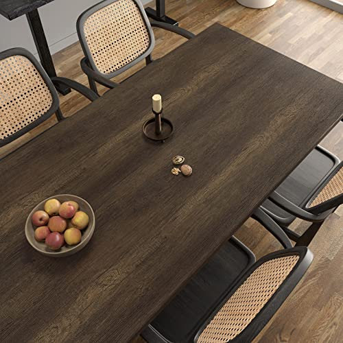 VaryPaper Peel and Stick Dark Brown Wood Effect Wallpaper - 40cm x 200cm Sticky Back Plastic Vintage Wood Contact Paper for Kitchen Countertops, Furniture, Worktop Covering, Tables